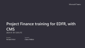 thumbnail of medium Project Finance training for EDFR, with CMS 