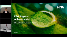 thumbnail of medium CMS ESG ligitation webinar series - Global trends in climate litigation