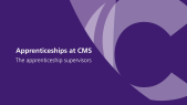 thumbnail of medium Apprenticeships at CMS - The apprenticeship supervisors