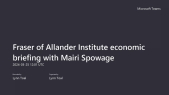 thumbnail of medium Fraser of Allander Institute economic briefing with Mairi Spowage - 25 March 2024
